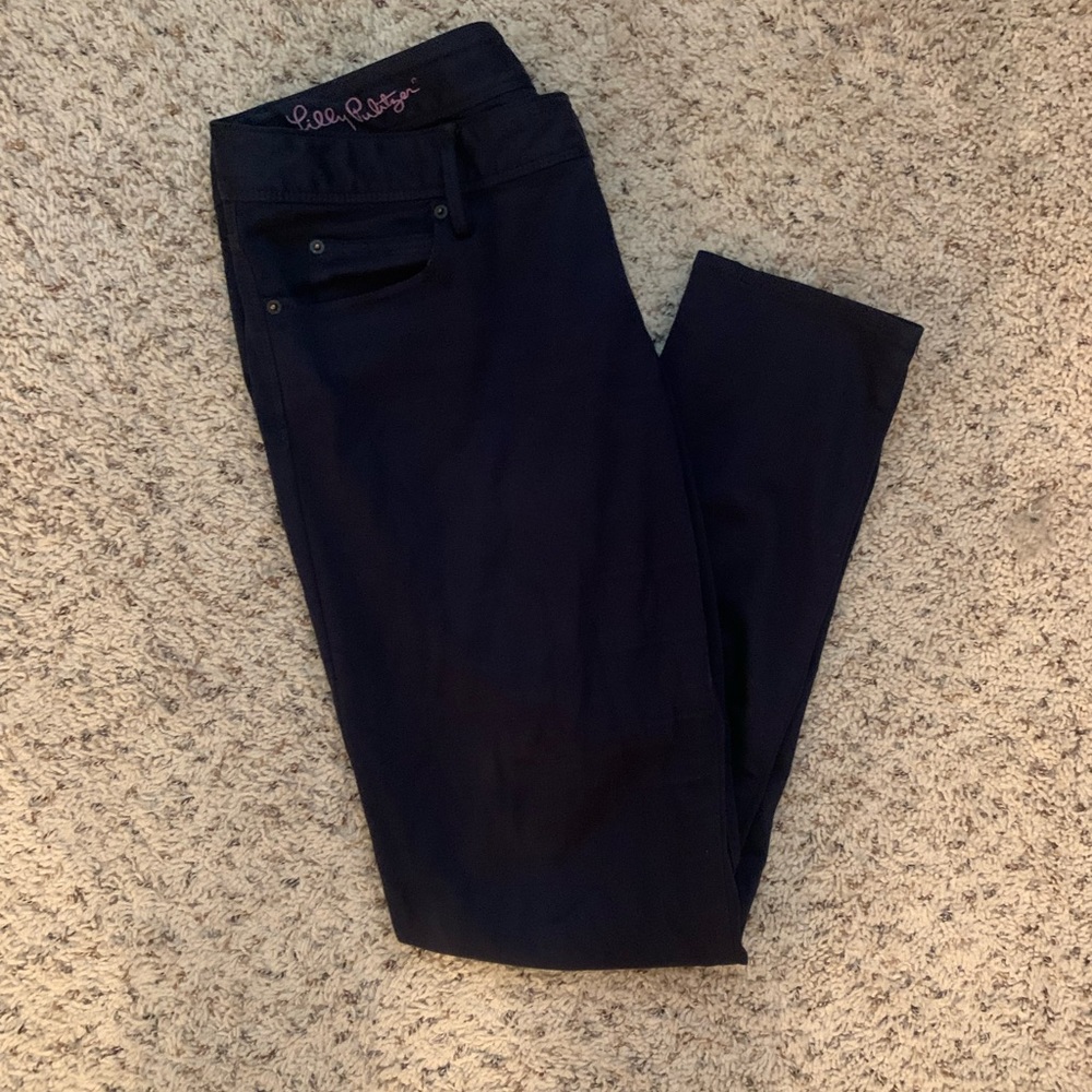 Lilly Pulitzer navy blue worth skinny pants